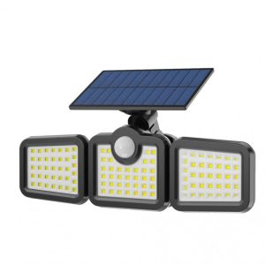 چراغ خورشیدی دیواری PIR دارای پنل تنظیم شونده مدل JD